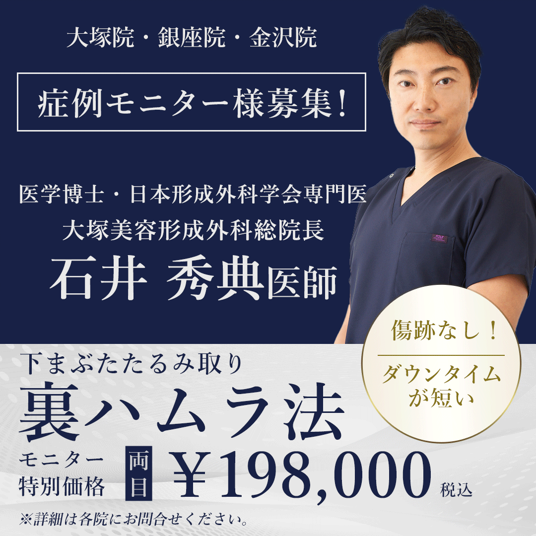 石井秀典総院長限定　裏ハムラ法モニター募集