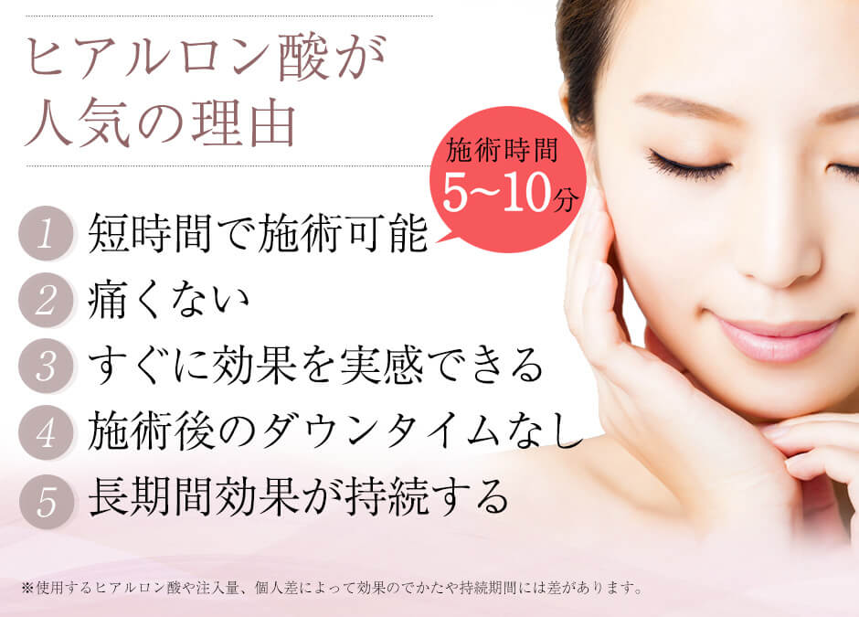 ヒアルロン酸が人気の理由