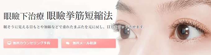 眼瞼下治療 眼瞼挙筋短縮法