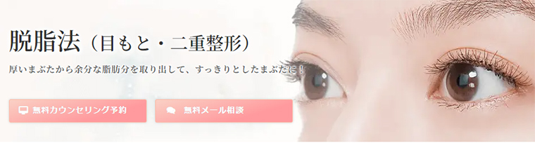 脱脂法（まぶたのたるみ取り）